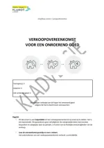 cover modelovereenkomst heldere taal