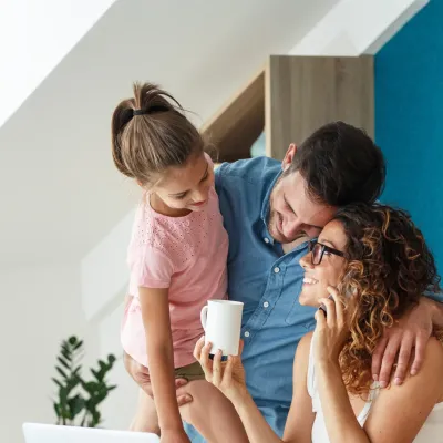 Une famille heureuse