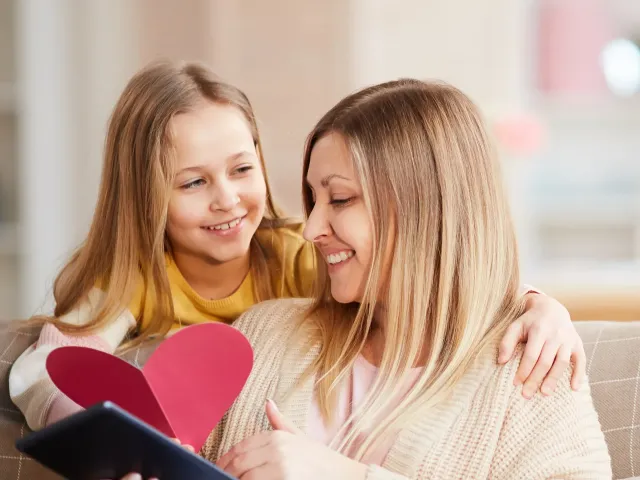 Moeder met haar dochter