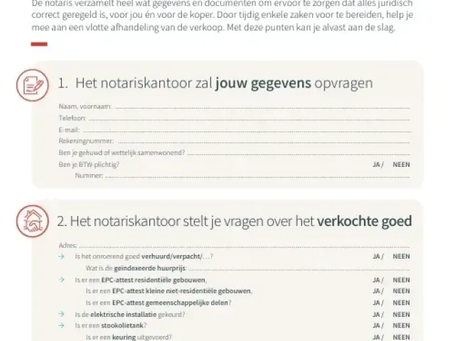 cover checklist verkoper
